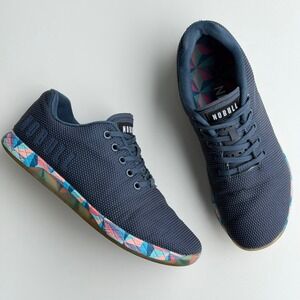 NOBULL Blue Prism Trainers SuperFabric Lifting CrossFit Shoes Mens 8.5 | WOs 10